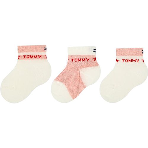 Set di 3 paia di calzini lunghi da bambini - 701222675 Red 002 - Tommy Hilfiger - Modalova