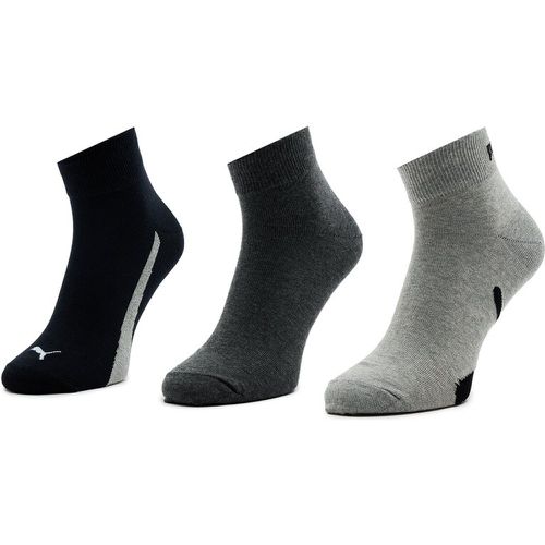 Set di 3 paia di calzini lunghi unisex - Unisex Lifestyle Quarter 3P 907952 Black / White 01 - Puma - Modalova