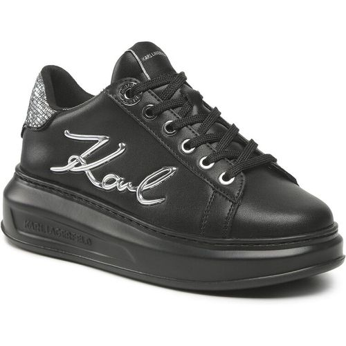 Sneakers - KL62510A Black Lthr w/Silver - Karl Lagerfeld - Modalova