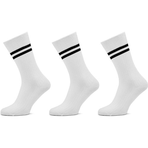 Set di 3 paia di calzini lunghi unisex - Rib Cr 3P PMU30024 White 800 - Pepe Jeans - Modalova