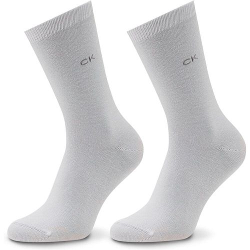 Set di 2 paia di calzini lunghi da donna - 701218769 White 002 - Calvin Klein - Modalova