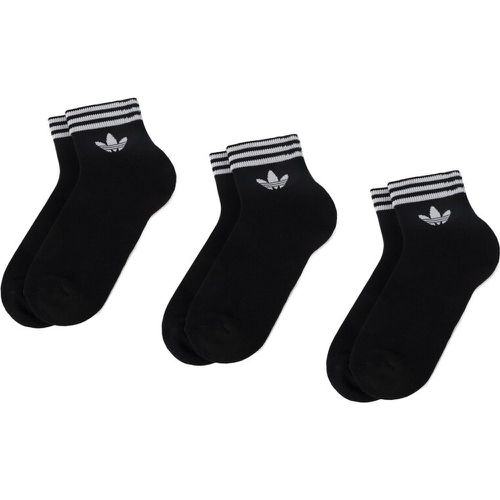 Set di 3 paia di calzini corti unisex - Tref Ank Sck Hc EE1151 Black/White - Adidas - Modalova
