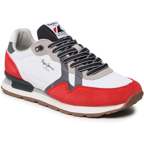 Sneakers - Brit Man Print PMS30923 Red 255 - Pepe Jeans - Modalova