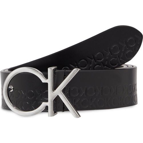 Cintura da donna - Re-Lock Ck Logo Belt K60K611306 Ck Black BAX - Calvin Klein - Modalova