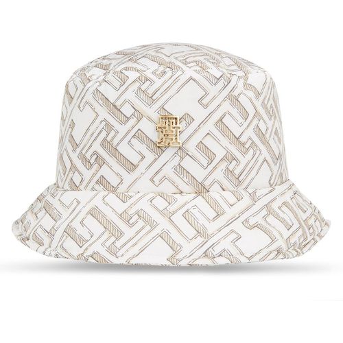Cappello - Monogram All Over Bucket Hat AW0AW15296 Cashmere Creme ABH - Tommy Hilfiger - Modalova