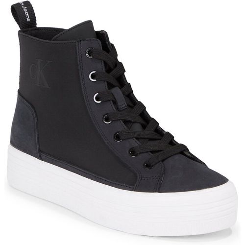 Sneakers - Bold Vulc Mid Flatform Laceup Wn YW0YW01270 Black/Bright White BEH - Calvin Klein Jeans - Modalova