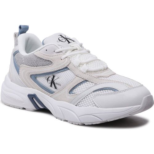 Sneakers - Retro Tennis Su-Mesh YM0YM00589 White/Iceland Blue 01S - Calvin Klein Jeans - Modalova