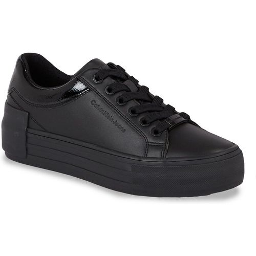 Sneakers - Bold Vulc Flatf Low Laceup Lth W YW0YW01105 Triple Black 0GT - Calvin Klein Jeans - Modalova