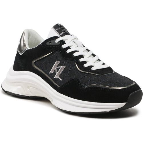 Sneakers - KL53165 Black Lthr/Textile W/Silver - Karl Lagerfeld - Modalova