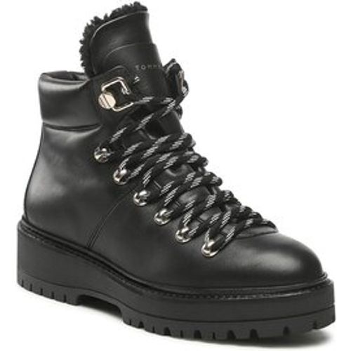 Leather Outdoor Flat Boot FW0FW06725 - Tommy Hilfiger - Modalova