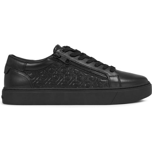 Sneakers Low Top Lace Up W/Zip Mono HM0HM01188 Triple Black Mono 0GL - Calvin Klein - Modalova