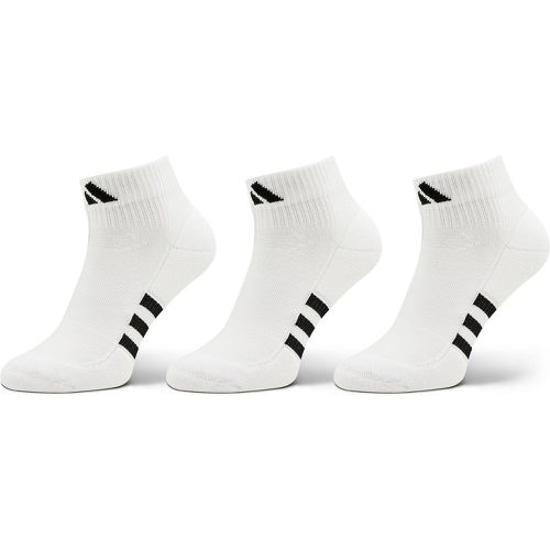 Set di 3 paia di calzini corti unisex Mid-Cut Socks 3 Pairs HT3450 White/White/White - Adidas - Modalova
