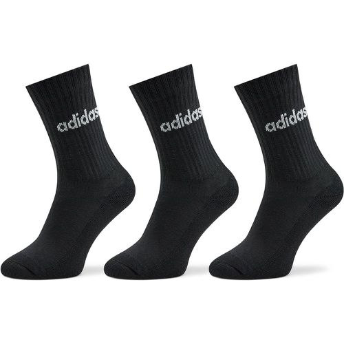 Calzini lunghi unisex Linear Crew Cushioned Socks 3 Pairs IC1301 black/white - Adidas - Modalova