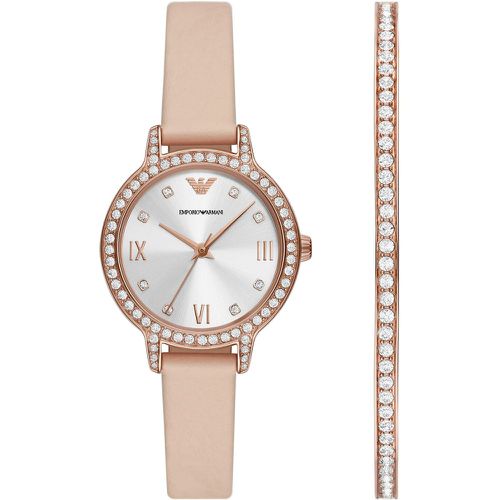 Set orologio e braccialetto Cleo Gift Set AR80069SET - Emporio Armani - Modalova