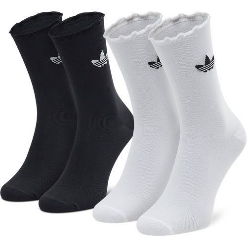 Set di 2 paia di calzini lunghi unisex Ruffle Crw 2Pp HC9532 Black/White - Adidas - Modalova