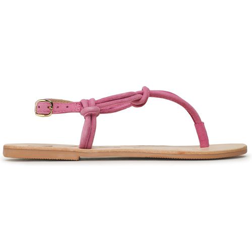 Sandali Suede Leather Sandals V 1.8 Y0 Bold Pink Knot Thongs - Manebi - Modalova