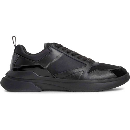 Sneakers Low Top Lace Up Mix HM0HM01044 Triple Black 0GM - Calvin Klein - Modalova