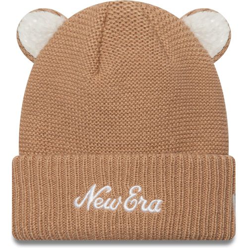 Berretto Teddy Bear Ears Cuff Knit Beanie 60580864 - new era - Modalova