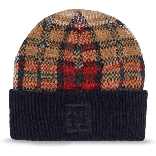 Berretto Tommy Check Beanie AW0AW15315 - Tommy Hilfiger - Modalova