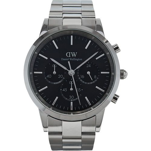 Orologio Iconic Chronograph Link Onyx DW00100645 - Daniel Wellington - Modalova