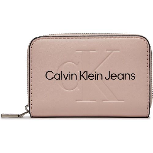 Portafoglio grande da donna Sculpted Med Zip Around Mono K60K607229 - Calvin Klein Jeans - Modalova