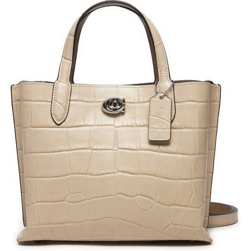 Borsetta Coach Croc Wlw C8632 Beige - Coach - Modalova