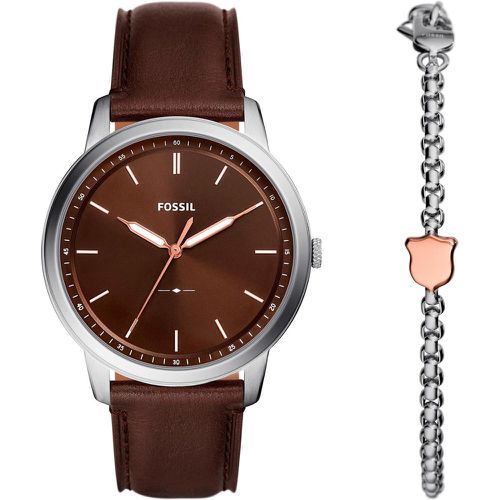 Set orologio e braccialetto Minimalist FS6019SET - Fossil - Modalova