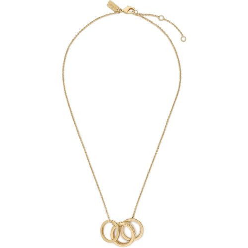 Collana Signature Openwork Pendant Necklace 37422694GLD710 - Coach - Modalova