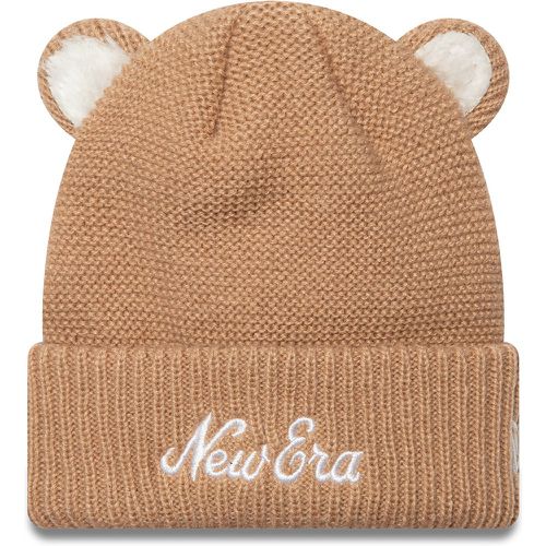 Berretto Teddy Bear Ears Cuff Knit Beanie 60580794 - new era - Modalova