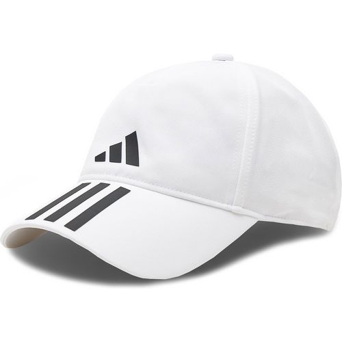 Cappellino 3-Stripes AEROREADY Running Training Baseball Cap HT2043 White/Black/Black - Adidas - Modalova