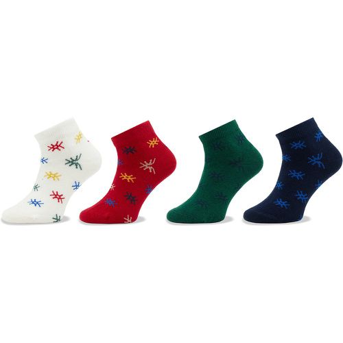 Set di 4 paia di calzini corti da bambini 6AO307023 - United Colors of Benetton - Modalova