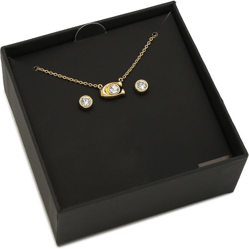 Set collana e orecchini Signature Necklace & Earring Set 37412845GLD110 - Coach - Modalova