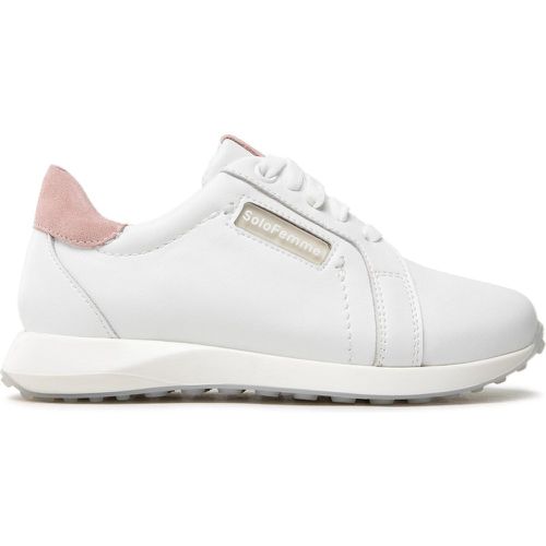 Sneakers D0102-01-N01/N04-03-00 Biały/Pudrowy Róż - Solo Femme - Modalova