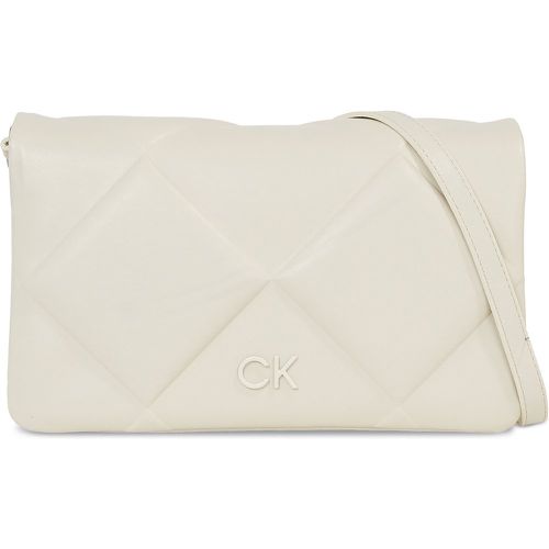 Borsetta Re-Lock Quilt Shoulder Bag K60K611021 Écru - Calvin Klein - Modalova