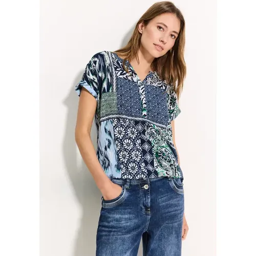 Patchwork Print Bluse - cecil - Modalova