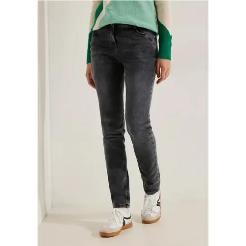 Cosy Slim Fit Thermo Jeans - cecil - Modalova