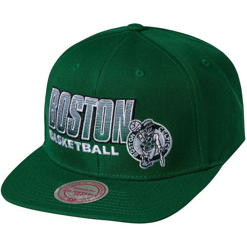 Cappello snapback a tesa piatta Boston Celtics - Mitchell & Ness - Modalova