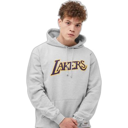 Felpa Los Angeles Lakers con cappuccio NBA Logo - Mitchell & Ness - Modalova
