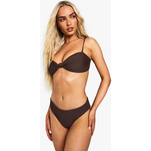 Slip a vita alta dei costumi da bagno Essentials - boohoo - Modalova