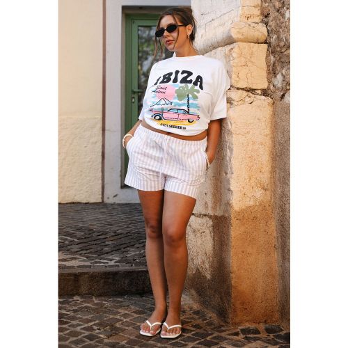 T-SHIRT PLUS IBIZA OVERSIZE, Bianco - boohoo - Modalova