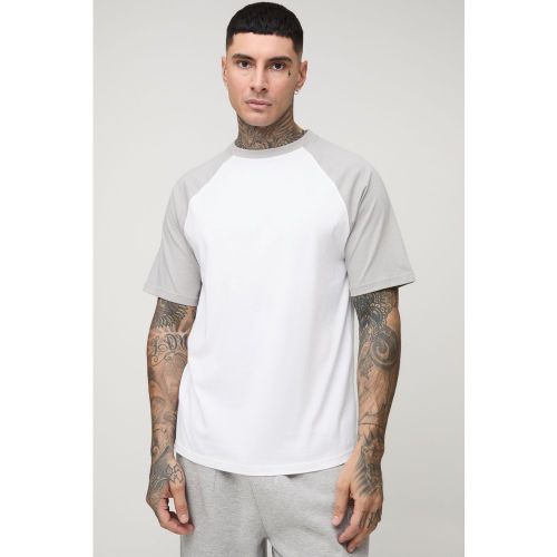 Tall - T-shirt à manches raglan - M - Boohooman - Modalova
