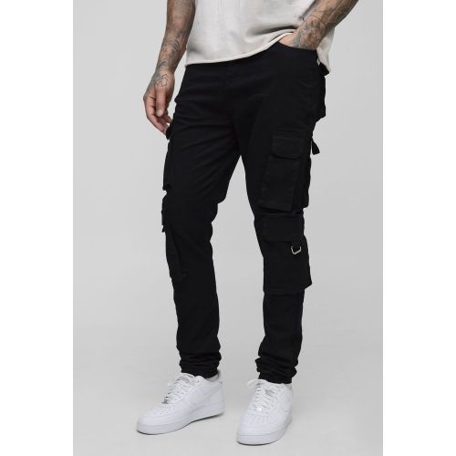 Tall - Pantalon cargo skinny à taille fixe - 30 - Boohooman - Modalova