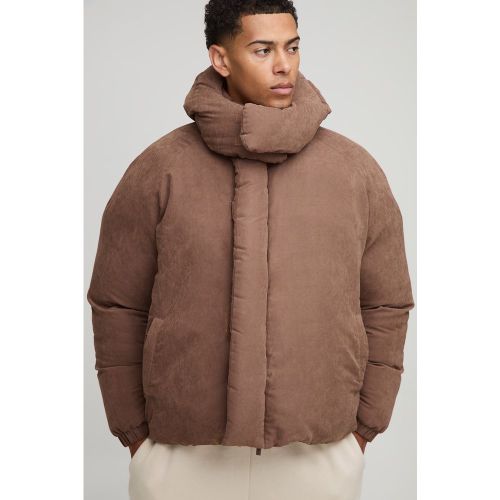 Doudoune oversize matelassée à col cheminée - S - Boohooman - Modalova
