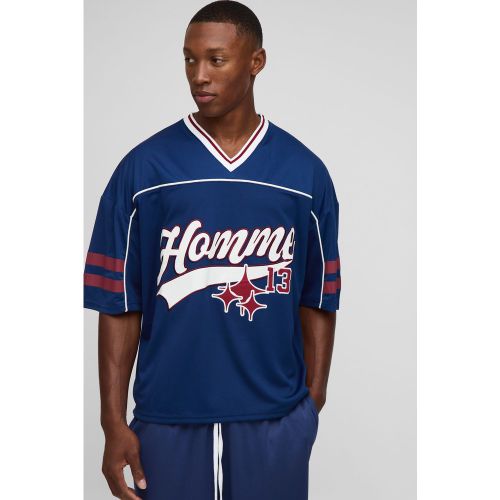 T-shirt oversize en mesh - S - Boohooman - Modalova