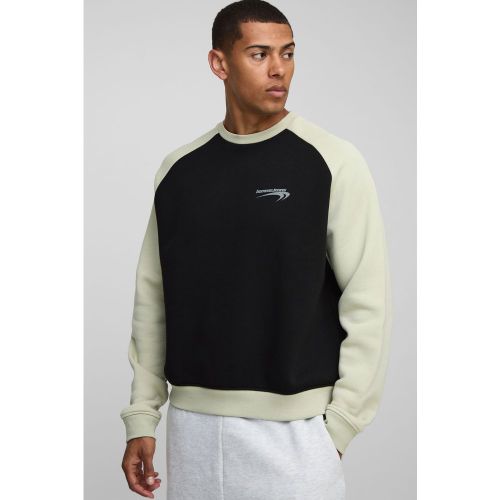 Sweat oversize à manches raglan - S - Boohooman - Modalova