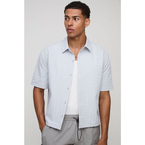 Oversized Boxy al Check Bungee Hem Shirt - Technic - Modalova
