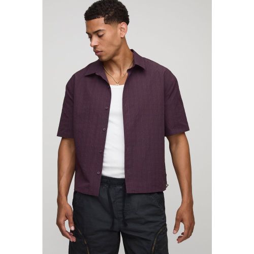 Oversized Boxy al Check Bungee Hem Shirt - Technic - Modalova