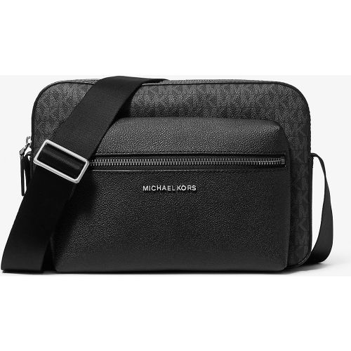 MK Sac à bandoulière pour appareil photo Hudson texturé et à logo Signature - Michael Kors - Michael Kors Mens - Modalova