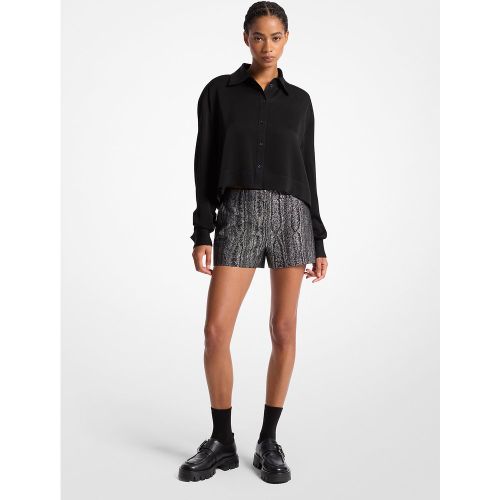 MK Short en moiré métallisé - Michael Kors - MICHAEL Michael Kors - Modalova