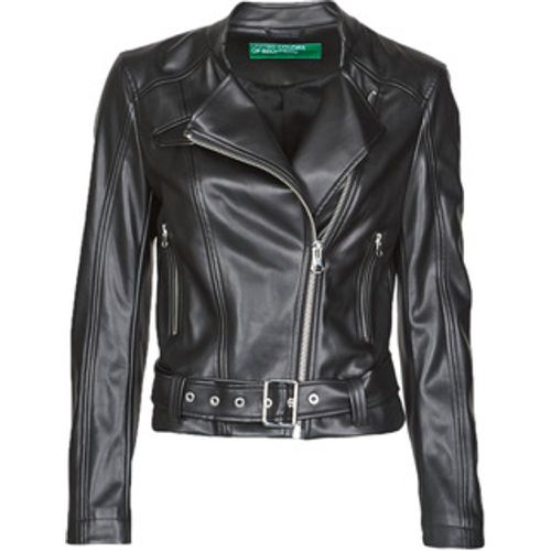 ALB53673 women's Leather jacket in - Benetton - Modalova